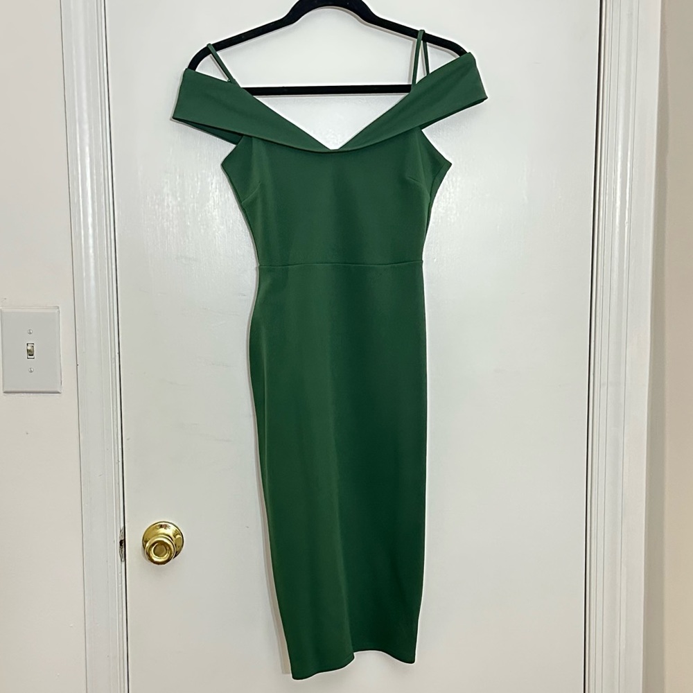 ASOS Petite ~ Scuba Strappy Bardot Pencil Midi Dress